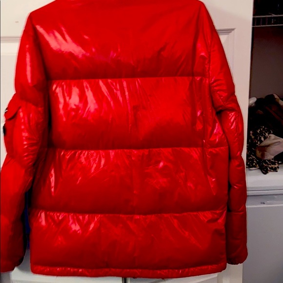 Red glossy Michael Kors coat/jacket - Picture 2 of 6